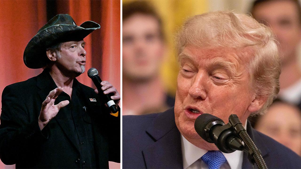 Image of Ted Nugent and Donald Trump,