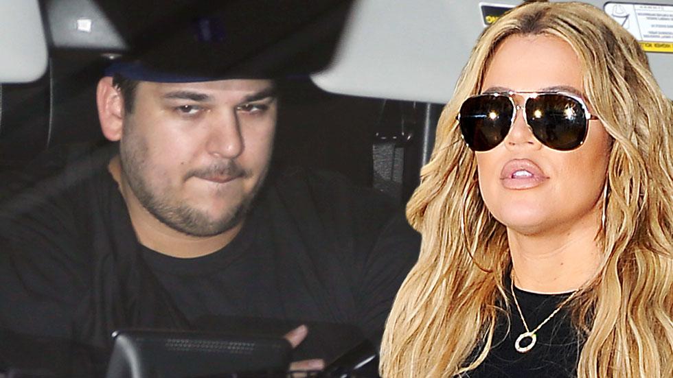 Rob kardashian driving khloe kardashian SUV