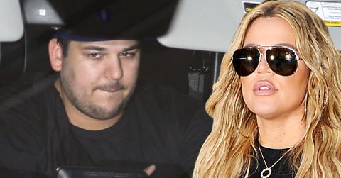 Rob kardashian driving khloe kardashian SUV