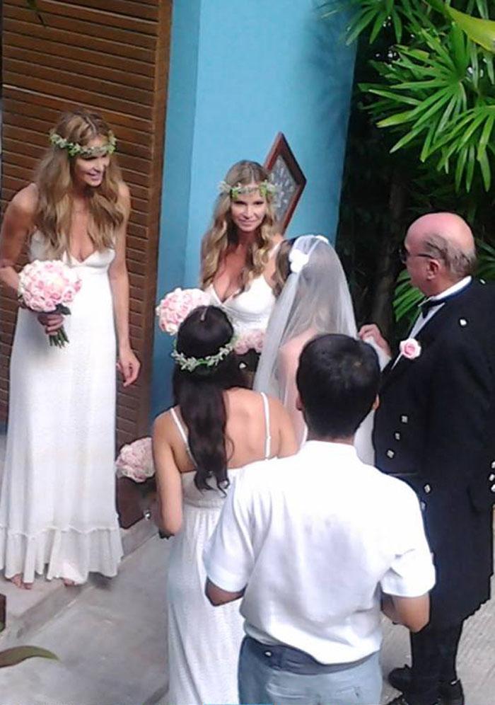 EXCLUSIVE: Elle Macpherson is a bridesmaid at sister Lizzie&#039;s wedding