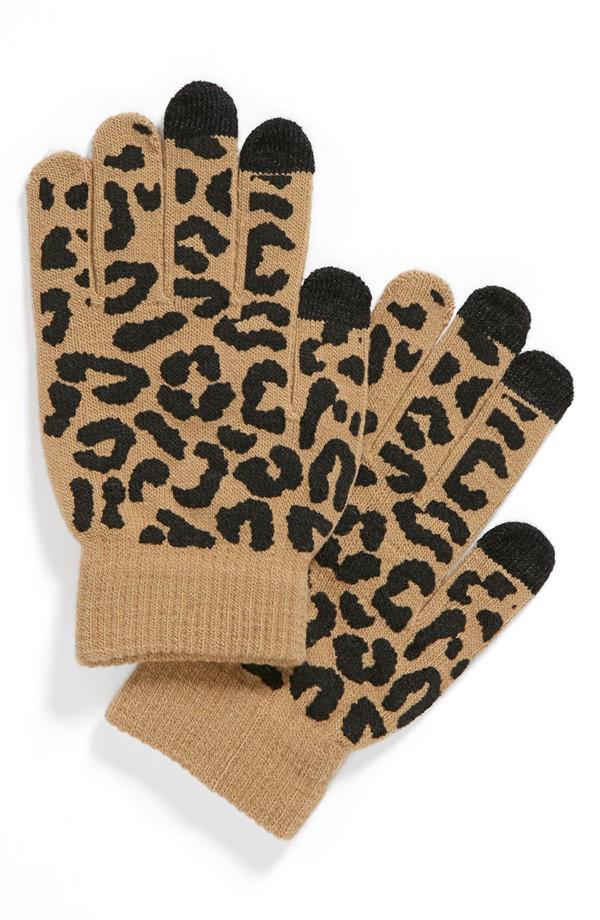 Lulu Animal Print Tech Gloves_$12