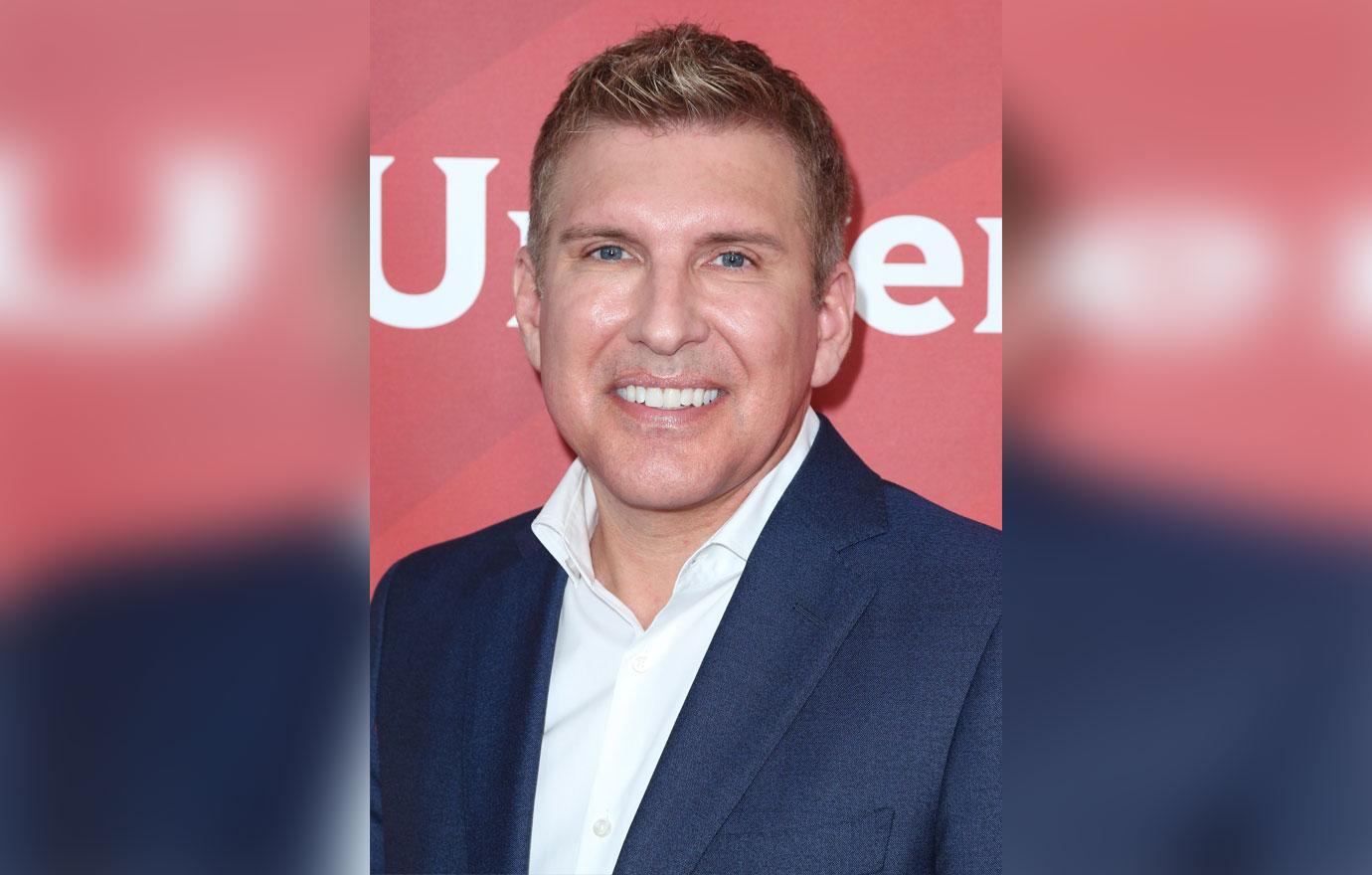 Todd Chrisley Navy Suit Julie Chrisley Deny Lindsie Chisley Allegations