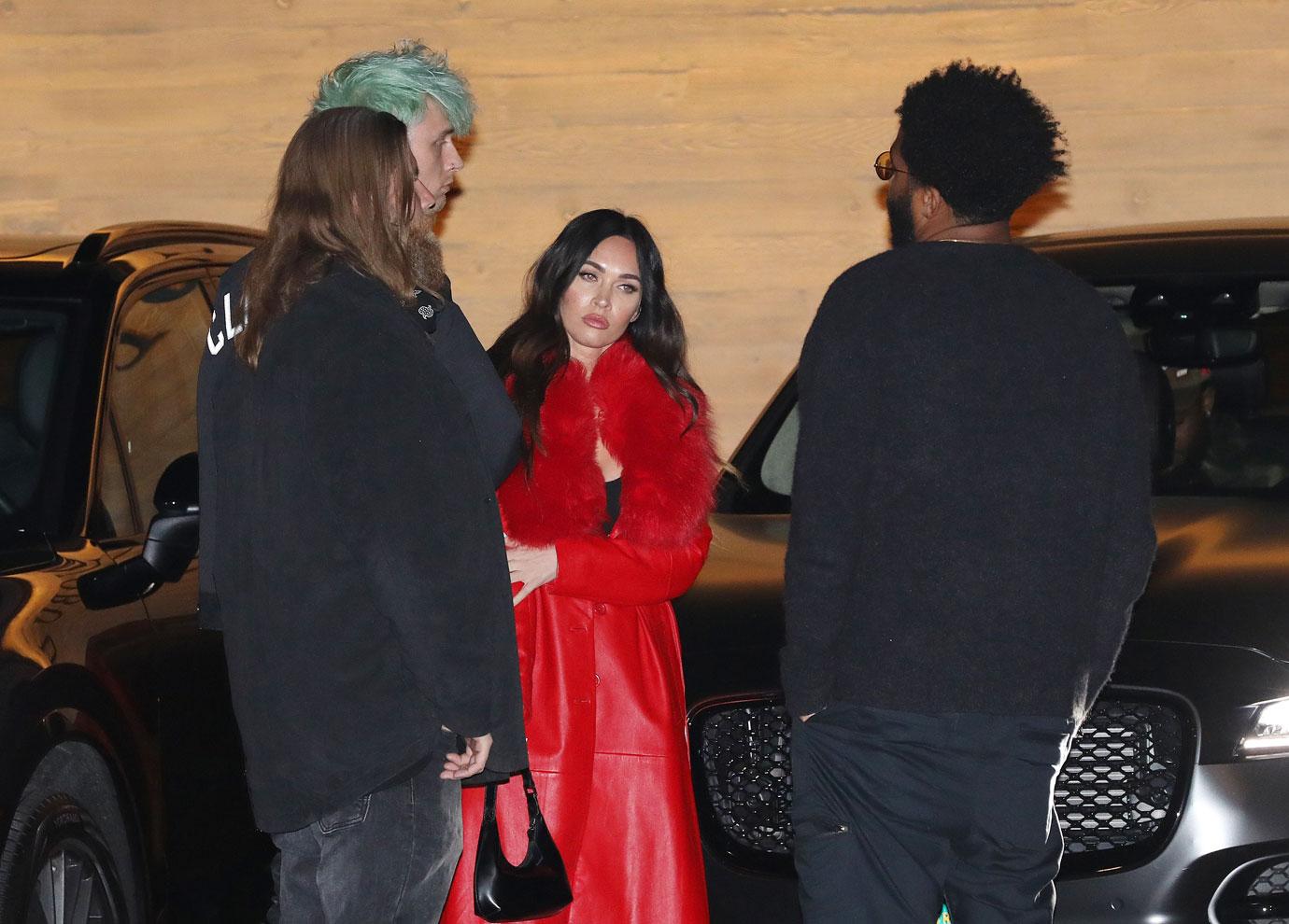 megan fox machine gun kelly grab dinner at nobu