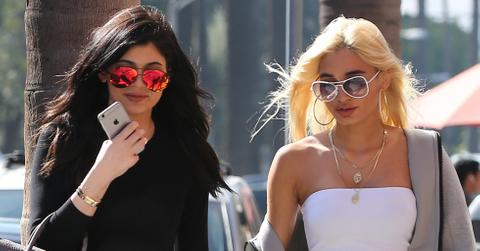 Kylie Jenner and singer Pia Mia Perez are spotted holding hands as they enjoy an afternoon trip to the spa along Bedford Drive in Beverly Hills, Ca