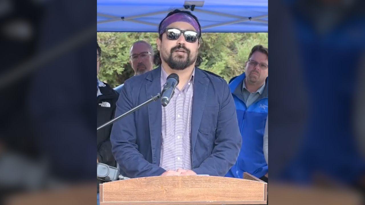 Photo of Moreida appeared to be intentionally struck as he filmed ICE agents. 