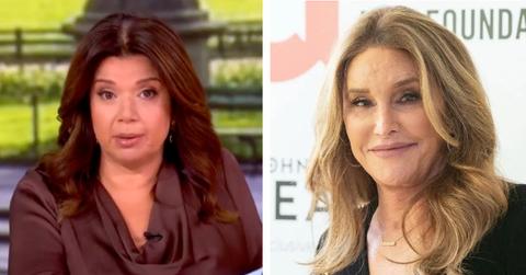 Split photo of Ana Navarro and Caitlyn Jenner