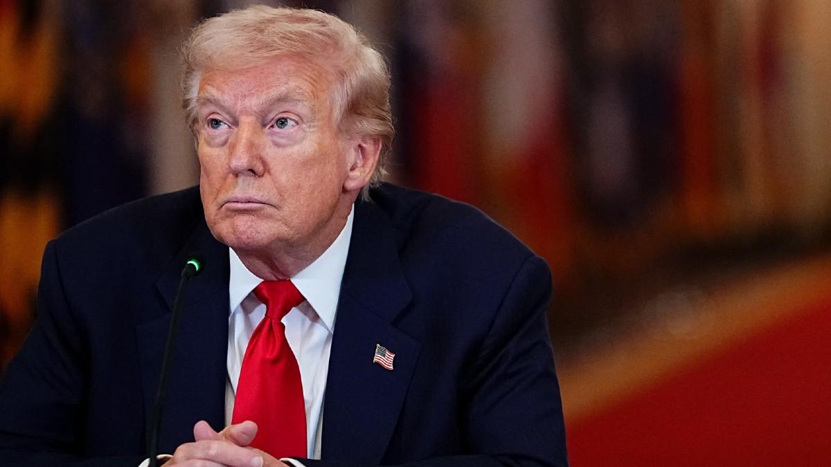 image of Donald Trump was asked about the U.S. military casualties during a press conference. 