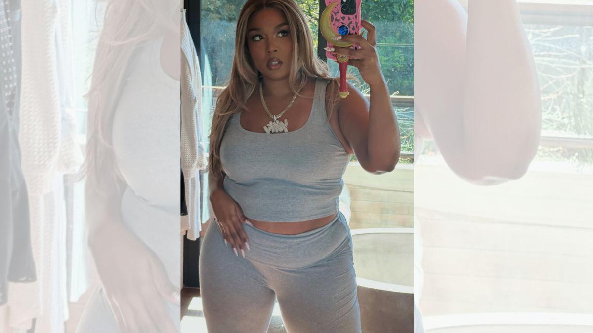 Image of Lizzo revealed body positivity means embracing yourself, not staying the same size.