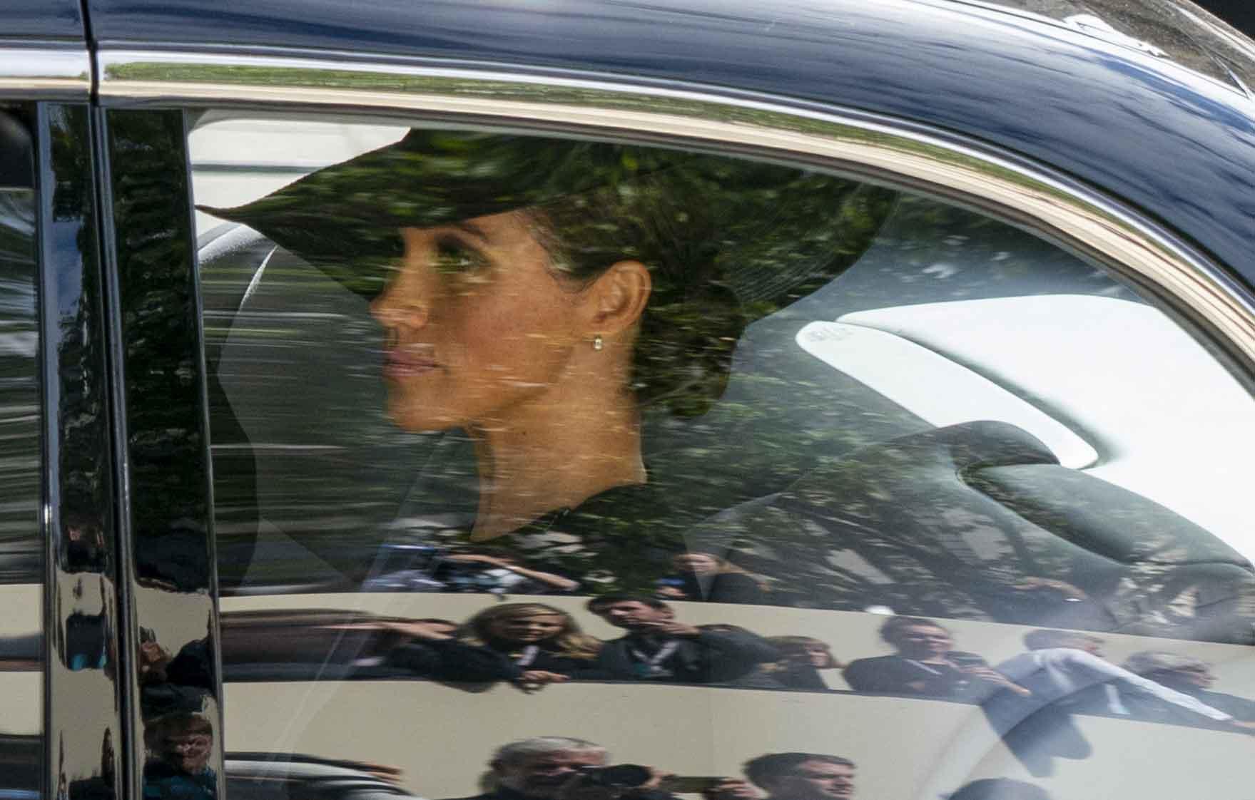 meghan markle sheds tears queen elizabeth ii funeral