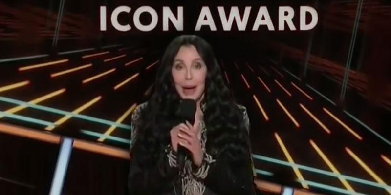 Singer Cher introducing Garth Brooks for Icon Awrd at the 2020 Billboard Music Awards