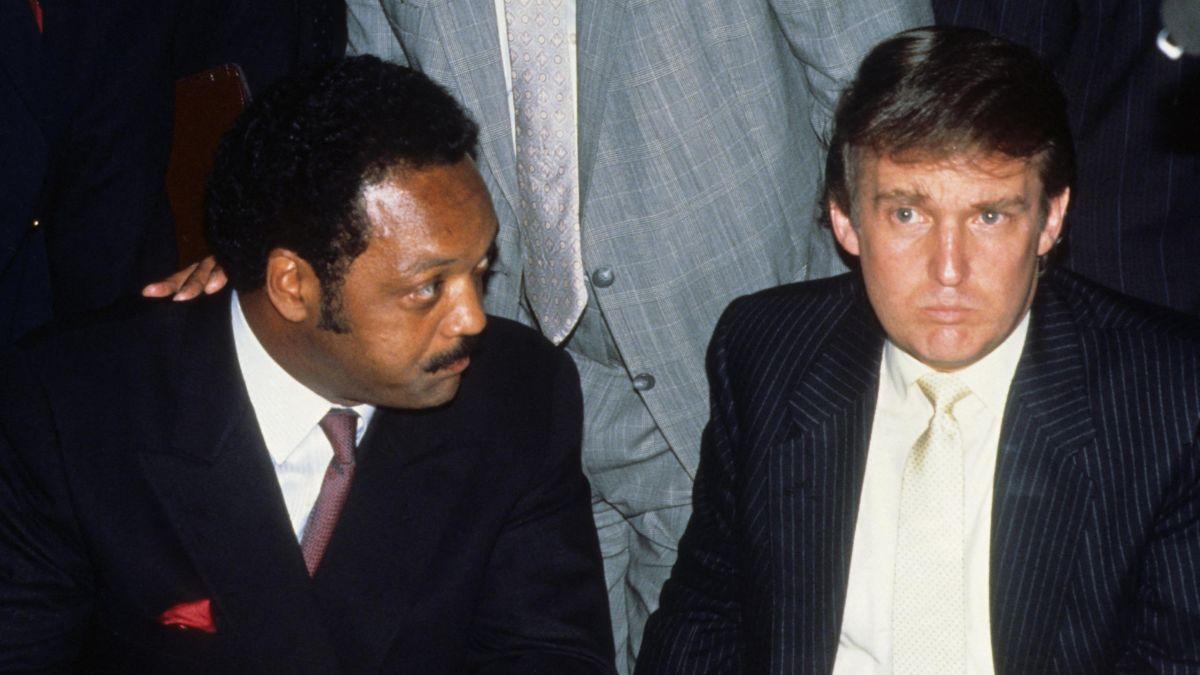 Image of Donald Trump did not attend Jesse Jackson's funeral service.
