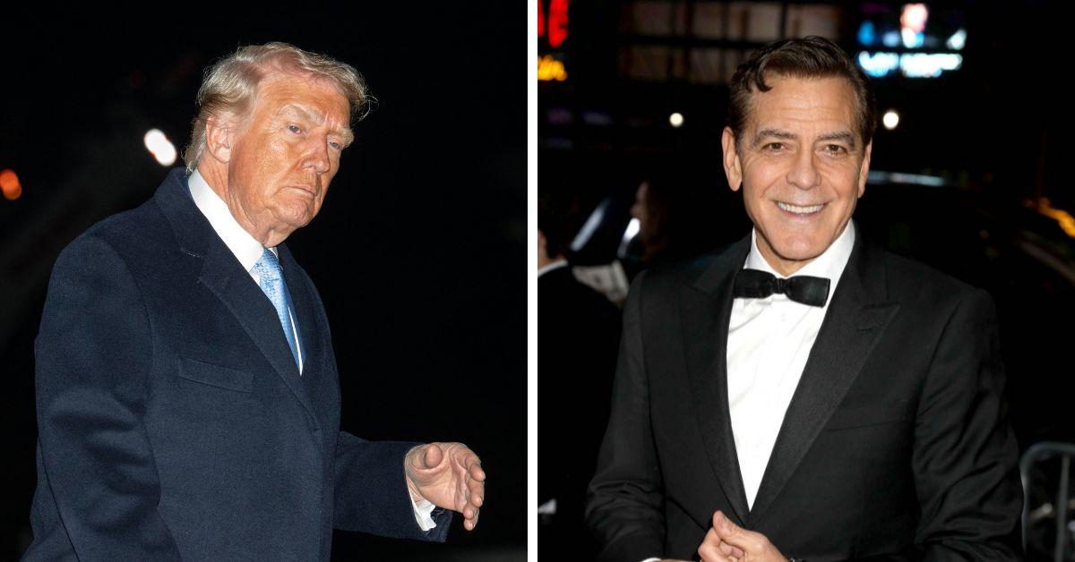image of George Clooney has publicly clashed with Donald Trump.