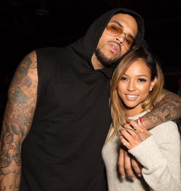 Karrueche tran secret date chris brown