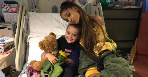Ariana grande visits manchester victims feature