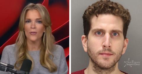 split photo of megyn kelly and bryan kohberger