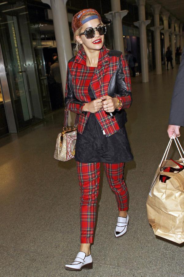 Rita Ora Plaid