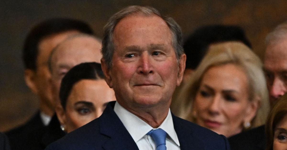 george w bush absent melania trump stamp ceremony mother barbara