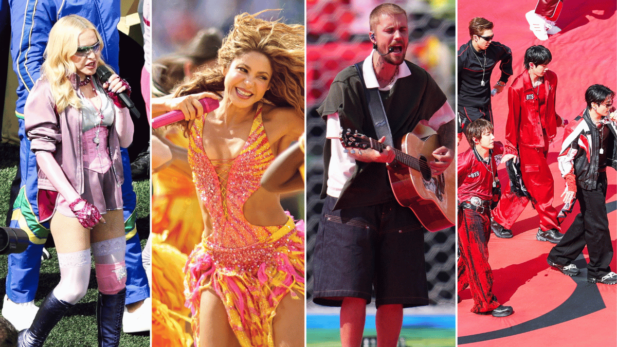 Madonna;Shakira;Justin Bieber;BTS.
