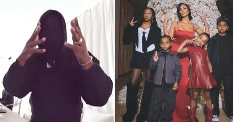 Kanye West; Kim Kardashian and her kids