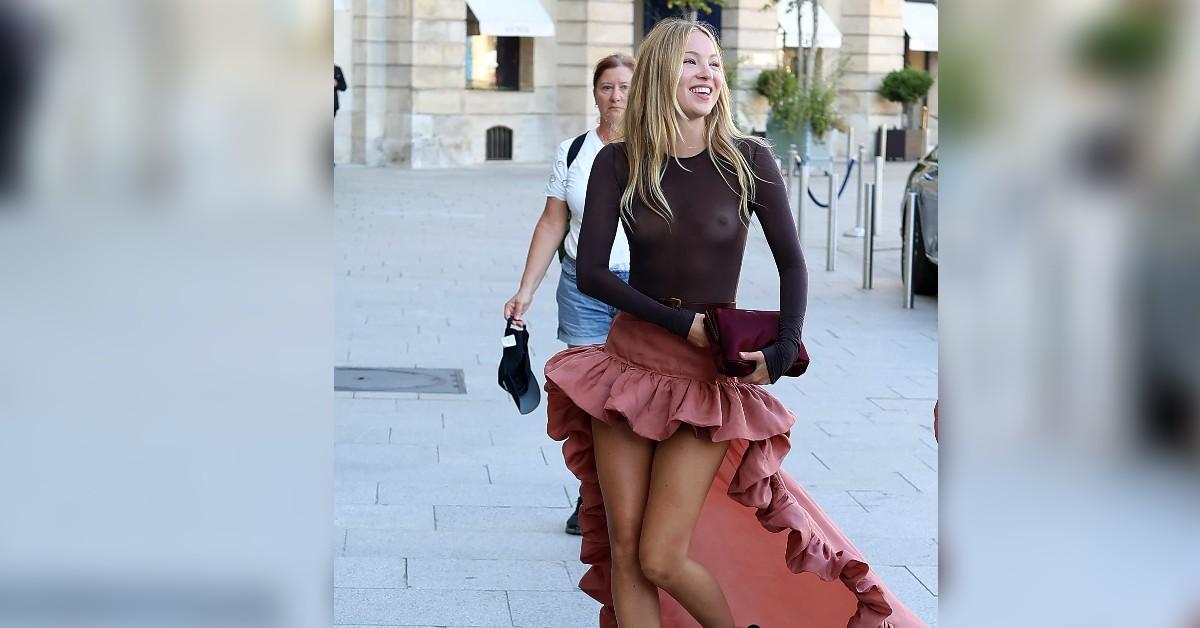 lila moss exposes nipples in see through dress at paris fashion week