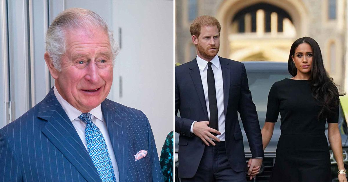 king charles wants to stay out of prince harry meghan markles drama pp