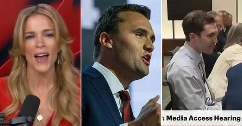 Composite photo of Megyn Kelly, Charlie Kirk and Tyler Robinson