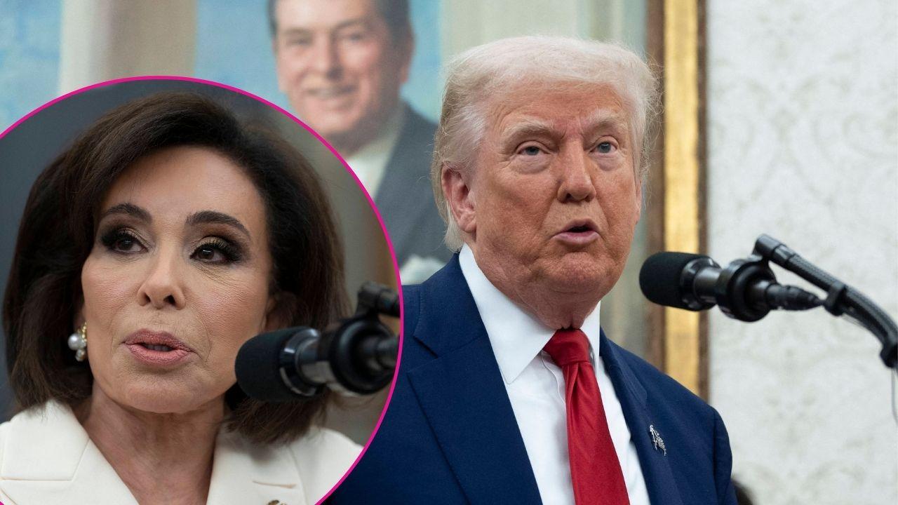 Composite photo of Jeanine Pirro and Donald Trump.