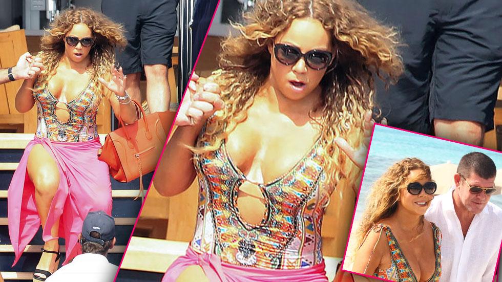 Mariah carey falls yacht