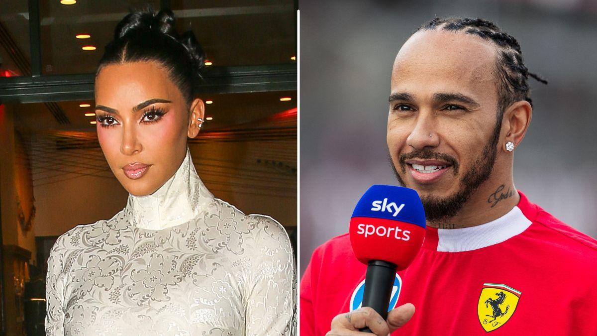 Image of Lewis Hamilton and Kim Kardashian are allegedly dating.