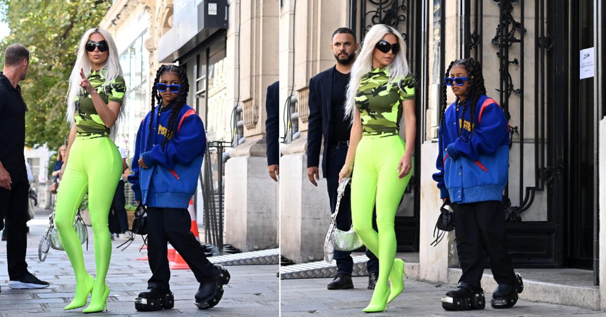 Kim Kardashian, North West at Paris Fashion Week: Outfits, Photos