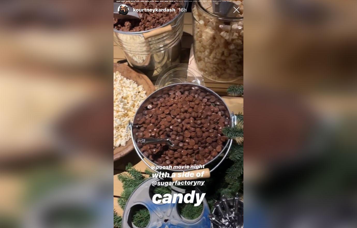 Kim Kardashian Pokes Fun At Kourtney For Serving Candy At Poosh Party