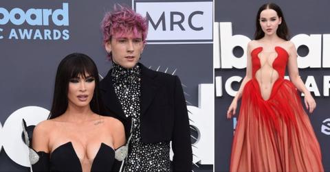 dj khaled dove cameron red carpet billboard music awards pp