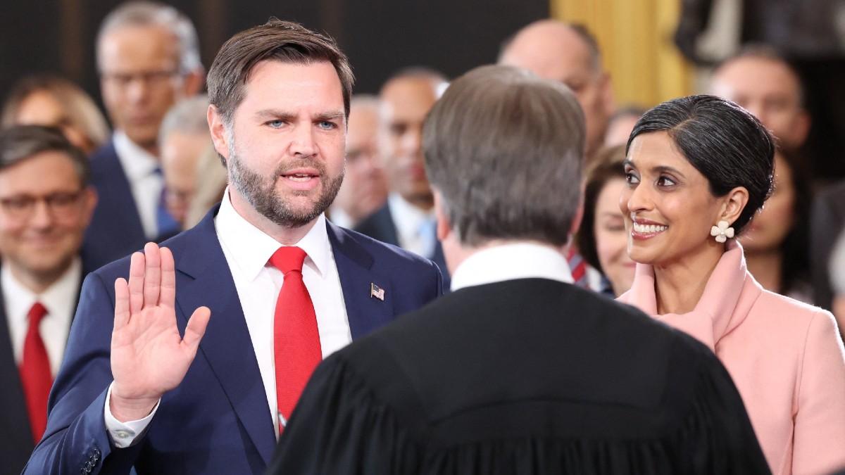 image of J.D. Vance said he wished his wife would convert to Catholicism. 