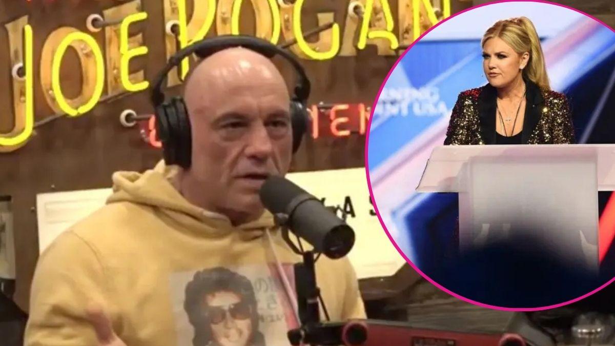image of Joe rogan and inset Erika Kirk