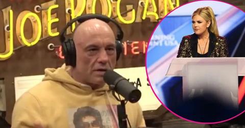 image of Joe rogan and inset Erika Kirk