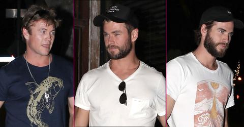 hemsworth brothers reunite la hot pics long