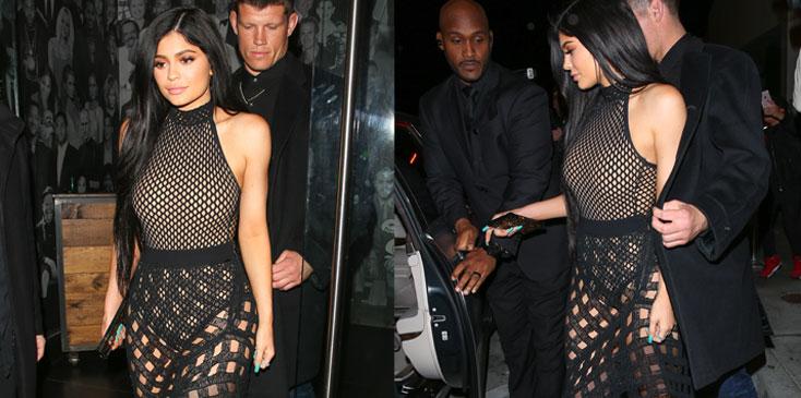 Kylie jenner see through cheap dress