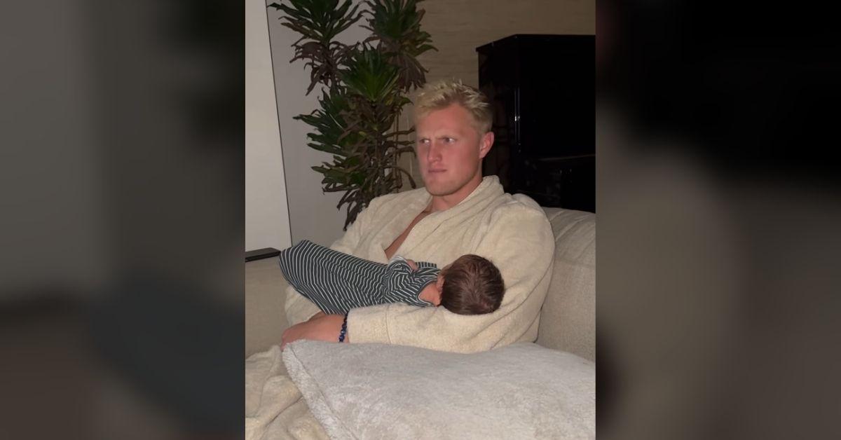 mormon wives zac affeck cradles newborn daughter photos one week after birth