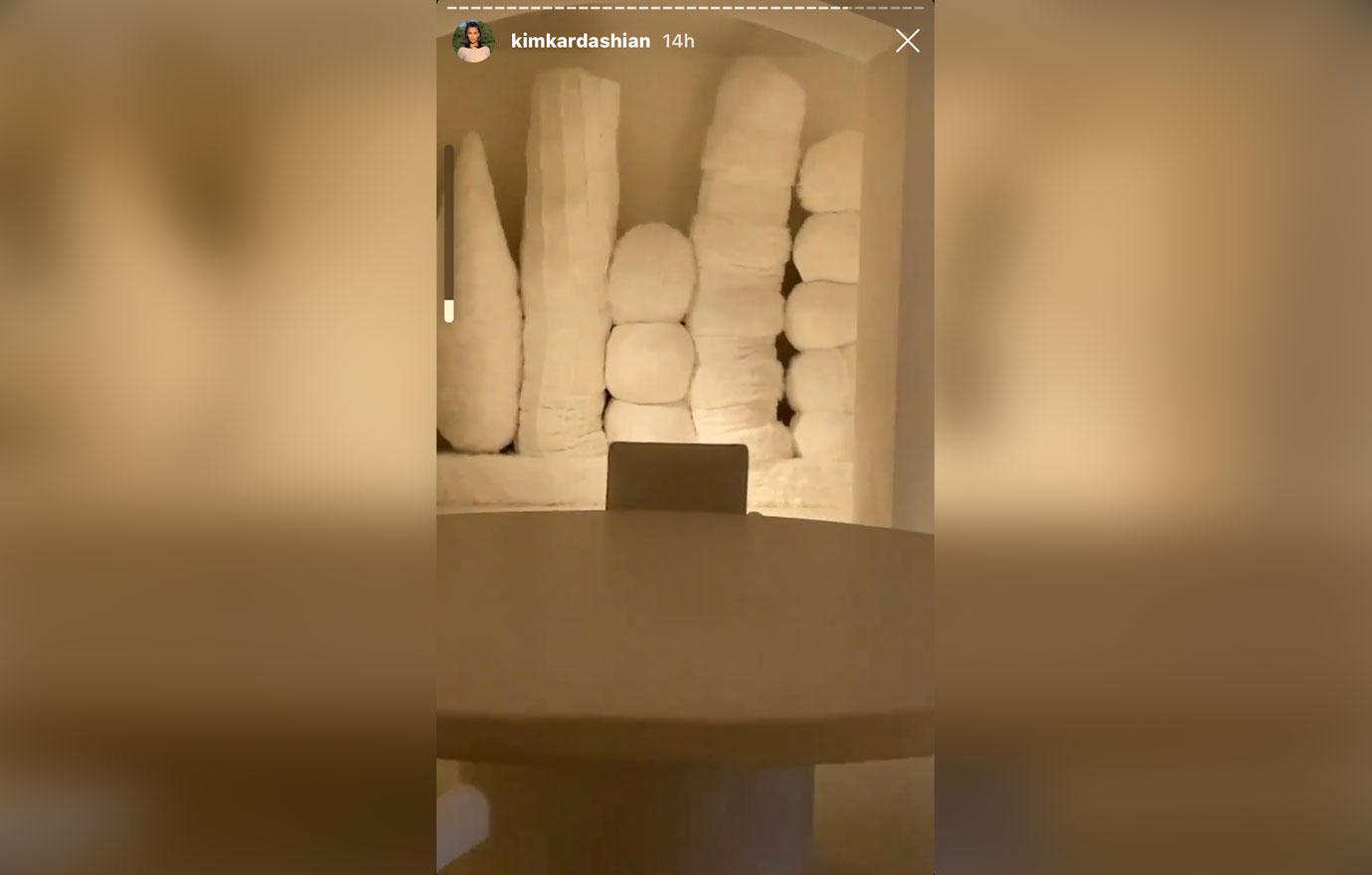 Kim Kardashian Shows Off Her Monochromatic Christmas Decorations