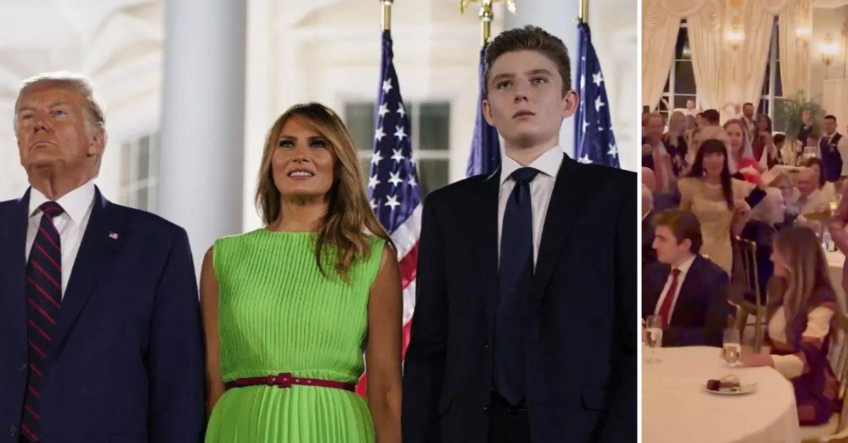 Photo of Donald Trump, Melania Trump and Barron Trump