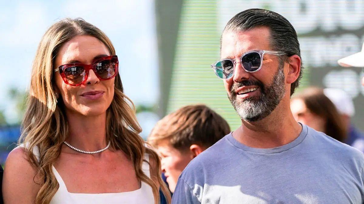Photo of Donald Trump Jr. and Bettina Anderson revealed their engagement in December 2025.