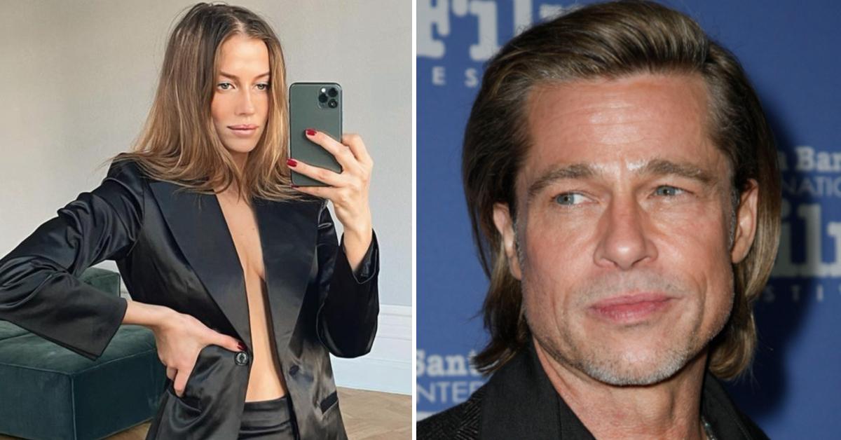 Brad Pitt's German Fling Nicole Poturalski Flaunts Bump As It's Revealed She's In An 'Open Marriage'