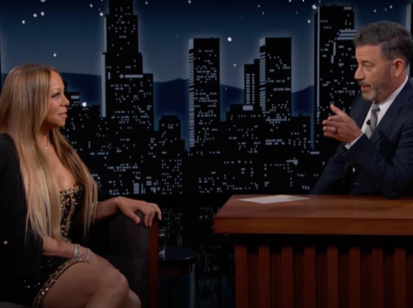 mariah carey flawless figure jimmy kimmel prank sleeping