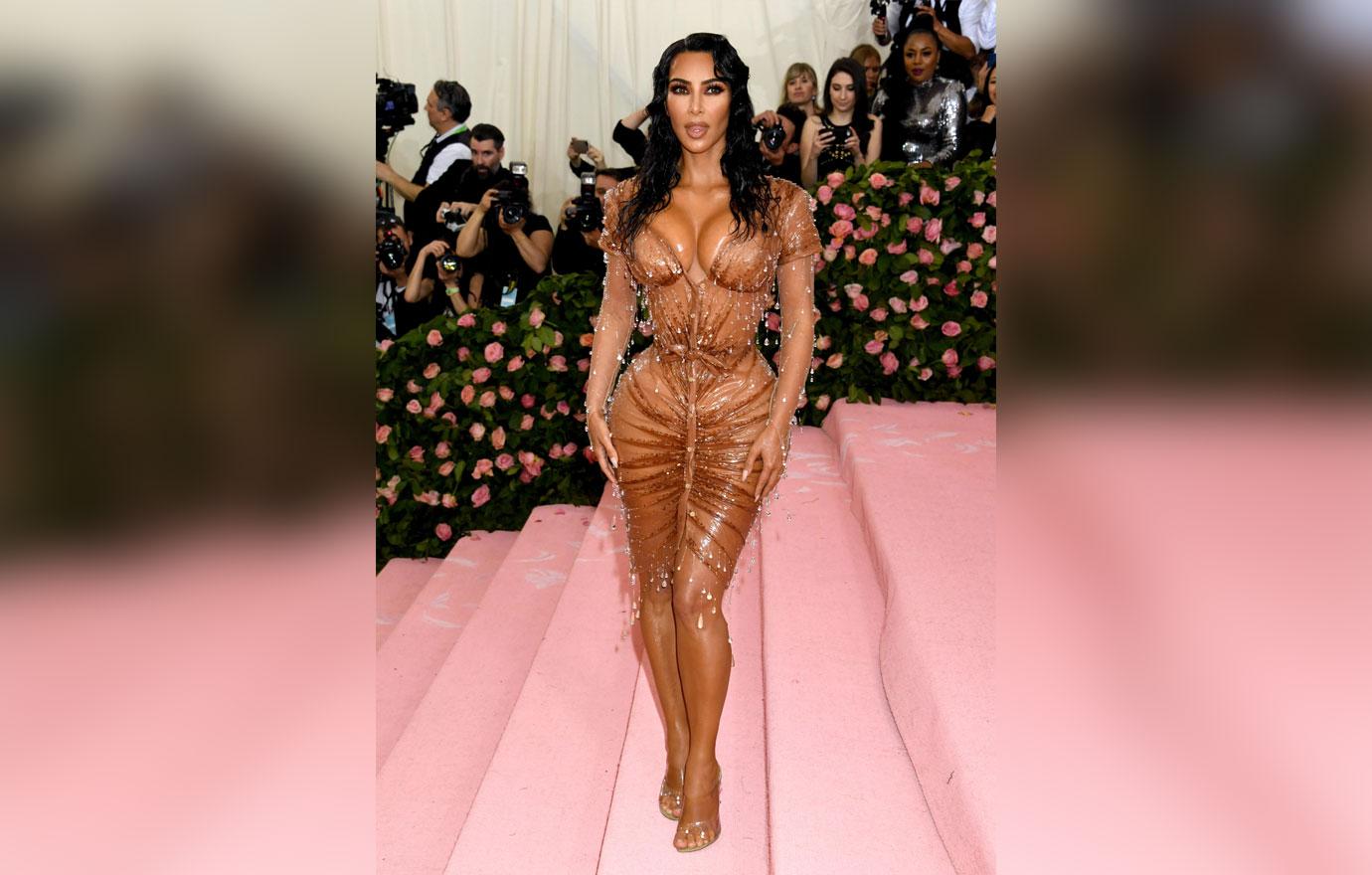 Kim Kardashian West got pee 'all over' herself in glitzy gowns - 8days