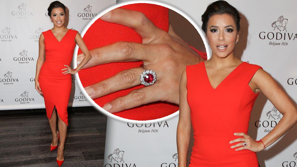 eva longoria engagement ring valentinges day jose antonio baston