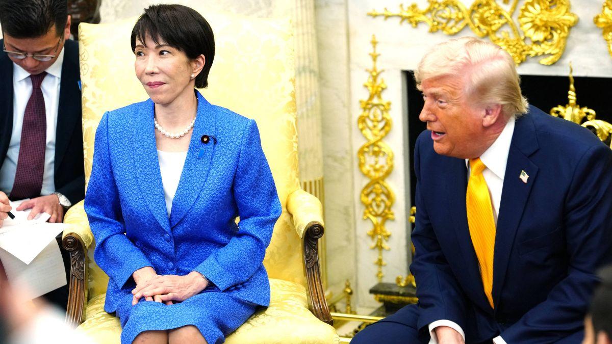 photo of Japanese prime minister Sanae Takaichi and donald trump