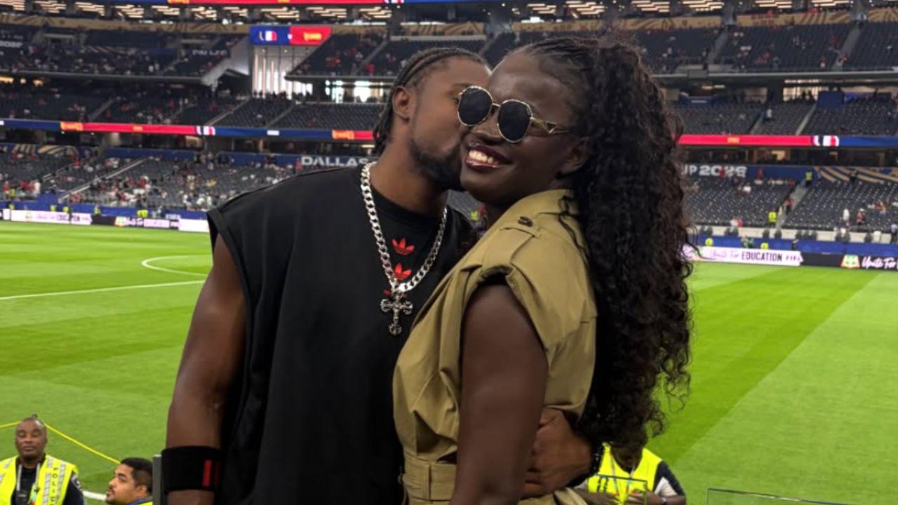 Image of Noah Lyles publicly defended Junelle Bromfield from online negativity.