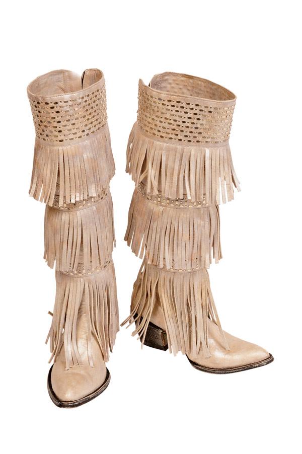 Fringe boots