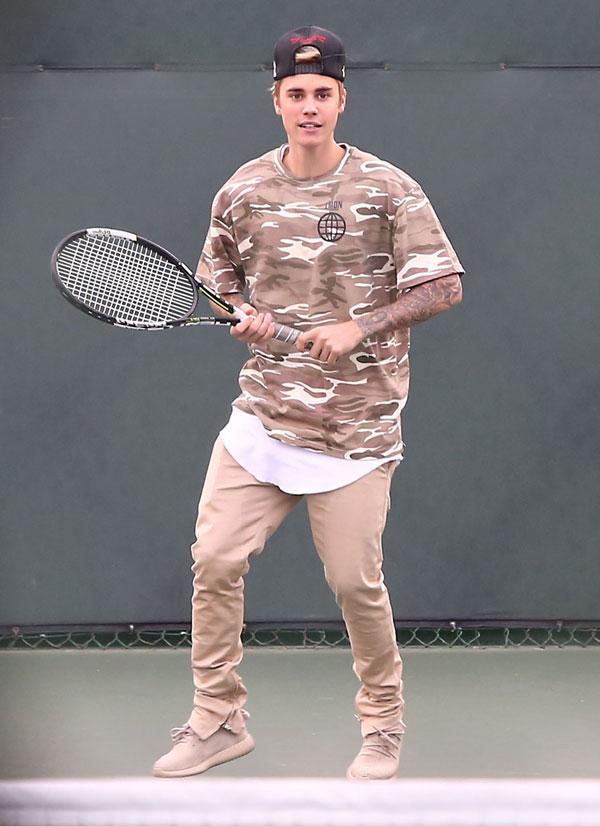 justin beiber tennis lessons