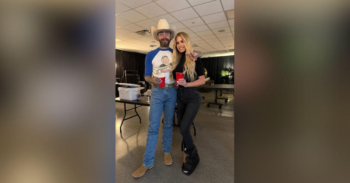 image of The reality star took a photo with Post Malone.